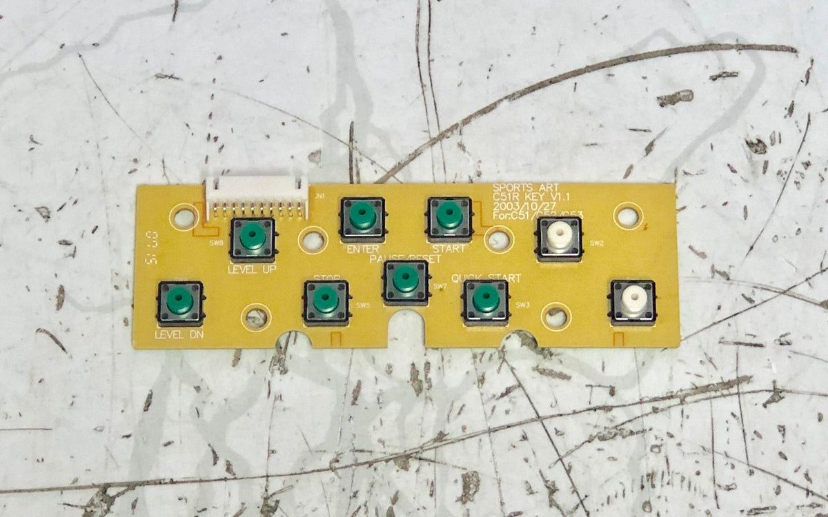 SportsArt C52R Keypad PCB New REF MFT810183SH FitnessGraveyard