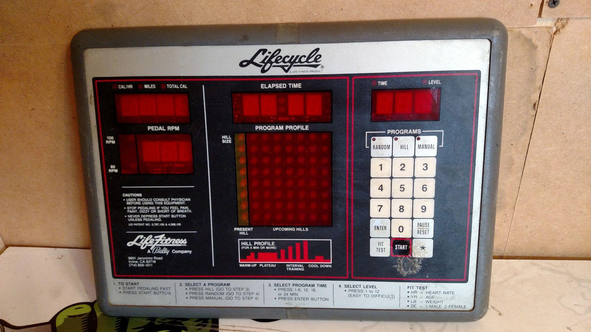 Life Fitness Lifecycle 5500R Bike Console Used ref. refit814184