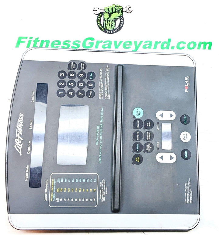 Life Fitness Console Overlay  USED # TMH012523-3CM