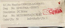 Load image into Gallery viewer, Nautilus DC Motor #MC0108005A (NEW) REF#SEC82025-1MA
