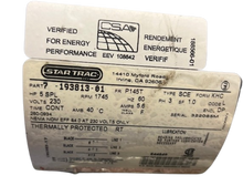 Load image into Gallery viewer, StarTrac 230v Drive Motor #260-0934 (USED) REF#TMH8125-8MT

