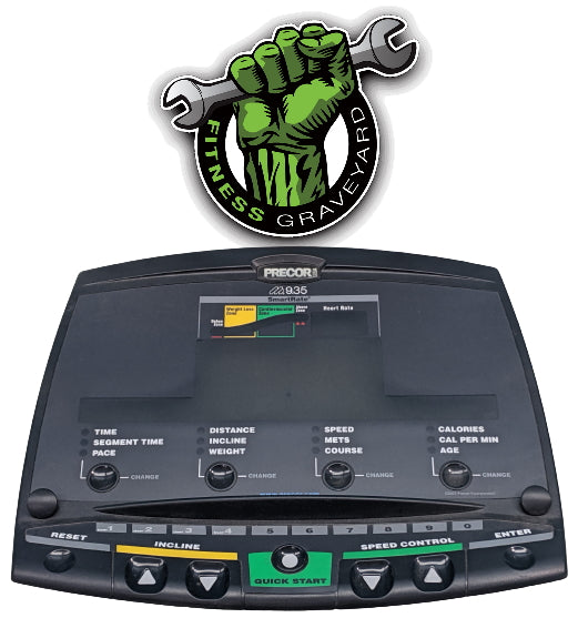 Precor 9.35 Display Overlay #44028-101 (NEW) REF#SEC62625-27MA
