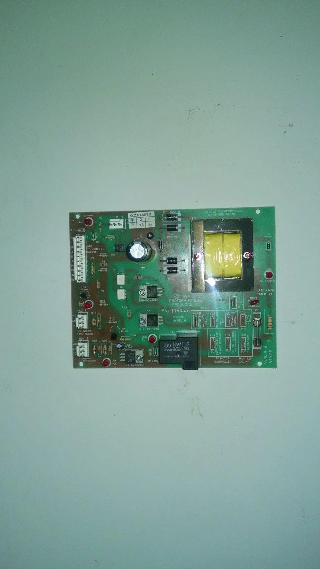 Icon Motor Control Board USED REF #10273