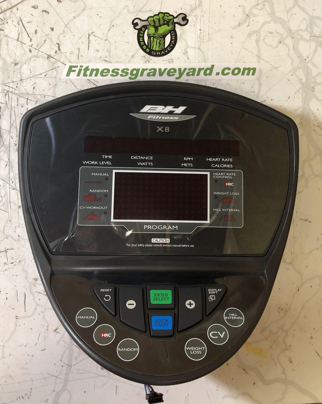 * BH Fitness X8R # BHX8E089- Console - (NEW)  REF#PUSH22219-8CM