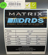 Load image into Gallery viewer, Matrix T5x Drive Motor # 0000088970 NEW REF# JYAT093021-3MO

