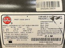 Load image into Gallery viewer, Life Fitness 95T Drive Motor # OK58-01386-0003 USED REF# MFT122021-3MO
