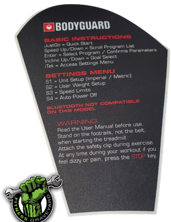 BodyGuard T30 Basket Sticker # 620107YHT NEW BGF080921-8CM