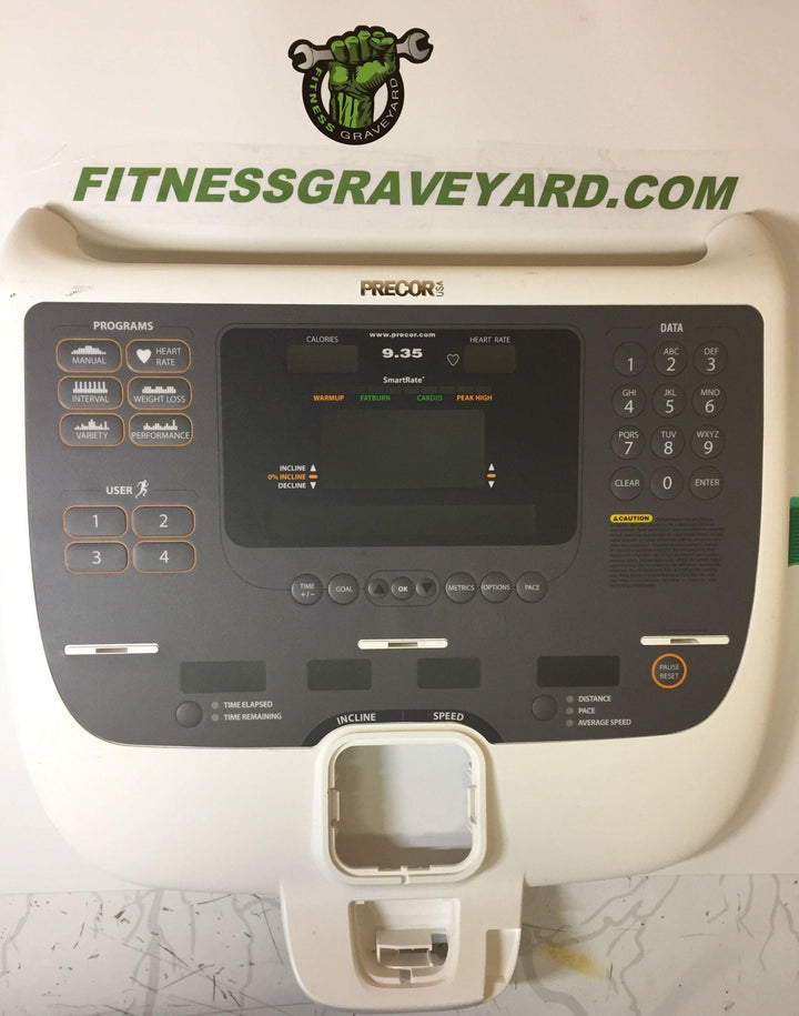 Precor 9.35 # PPP000000059119101 - Display console housing - LIKE NEW - R# WFR328195SM