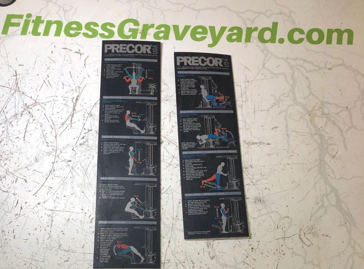 Precor S3.45 Instruction Covers - USED - #TMH422193CM