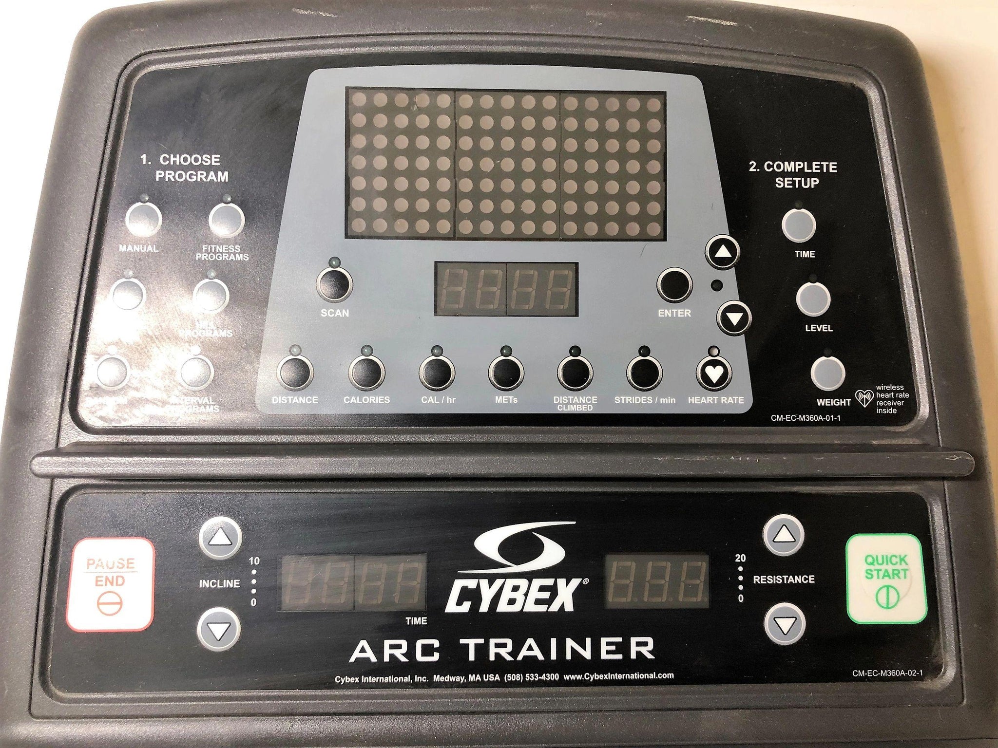cybex 350a * Cybex 350A Arc Trainer- Console - USED