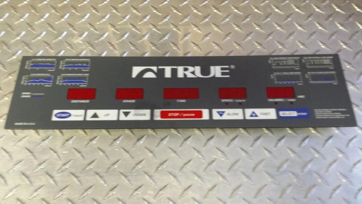 True 350P Treadmill Top Console Overlay-Circuit Board Ref. # JG2820