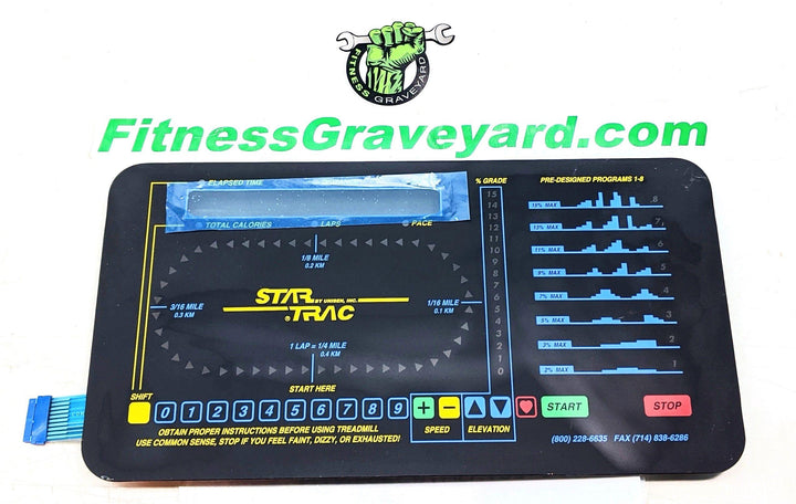Star Trac TR1800 Faceplate # 800-0635 USED # REFIT110202LS