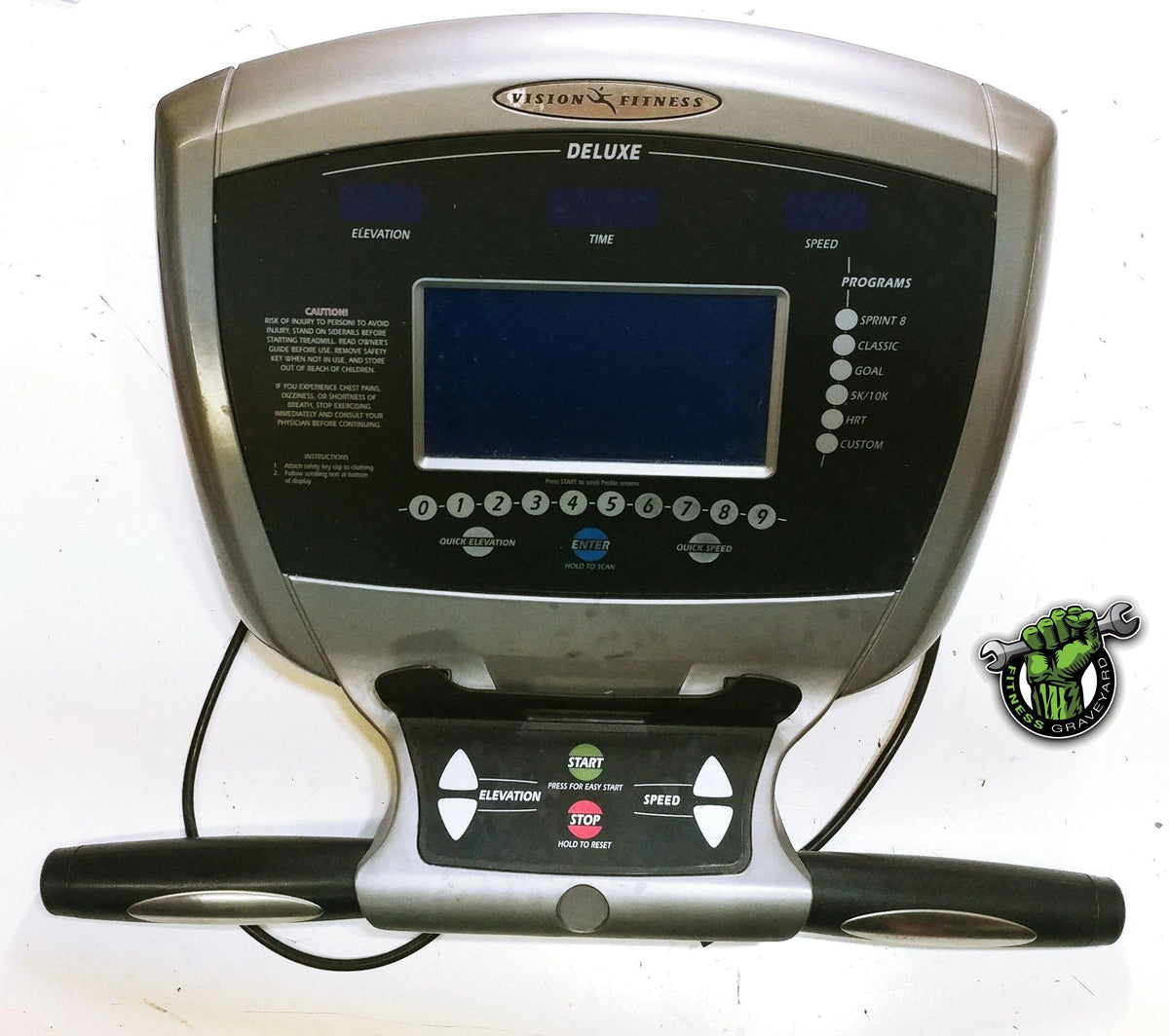 Vision Fitness Deluxe T9550 Console