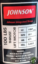 Load image into Gallery viewer, Vision Fitness S7100HRT-03 Lift Motor # 1000329061 NEW # TMH050720-2LS

