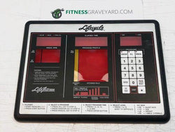 Life Fitness LC-6500 Touch Pad Overlay # AK18-00027-0002 NEW REF# EXTECH052620-4MO