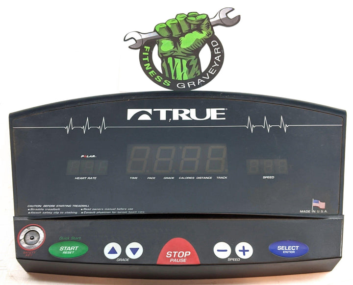 True Fitness ZTX 825 Console Front with Board # 00299100 USED REF# EXTECH052820-6LS