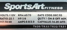 Load image into Gallery viewer, SportsArt - T620 Incline Motor # TR33-34 USED REF# TMH060220-2MO
