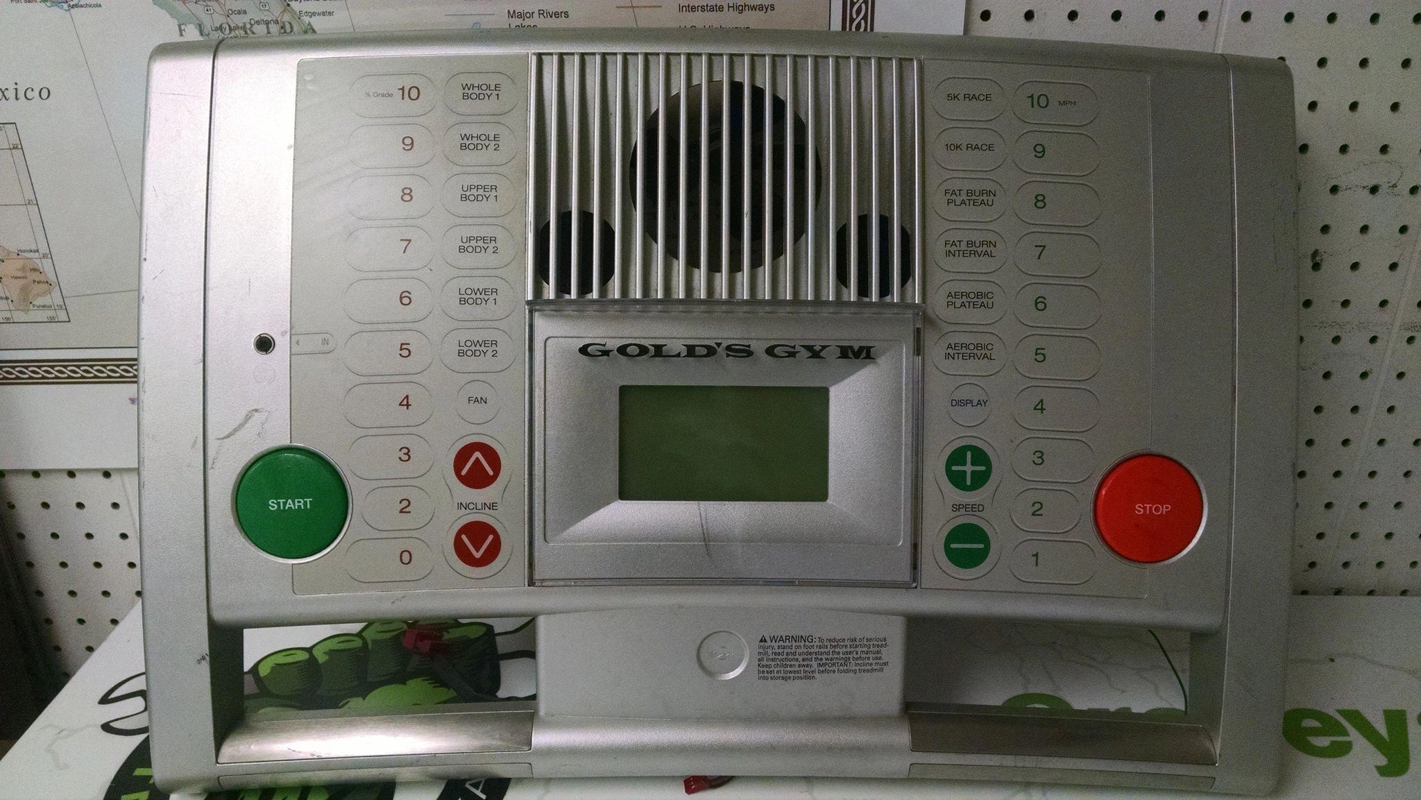 Golds Gym Cross Trainer 600 Treadmill GGTL596060 Console Used ref. jg4702