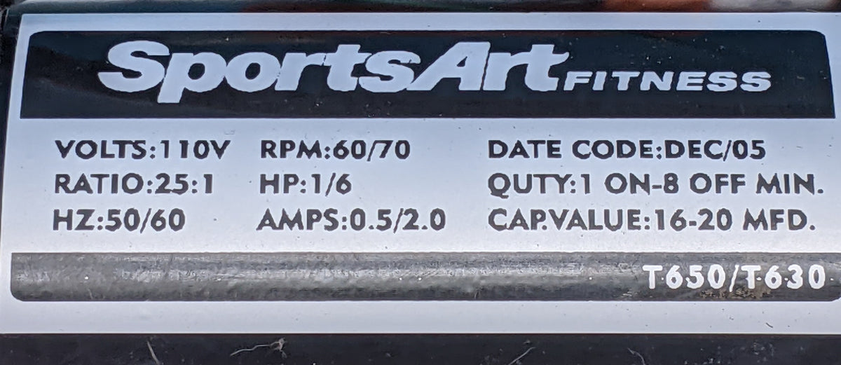 SportsArt T652 110V Incline Motor T652408 USED REF TMH1019217LS