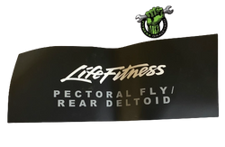 Life Fitness Label PSFLY Logo Panel ENG #7490901 NEW Ref#FINC040721-8HBR